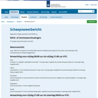 KNMI - Scheepsweerbericht