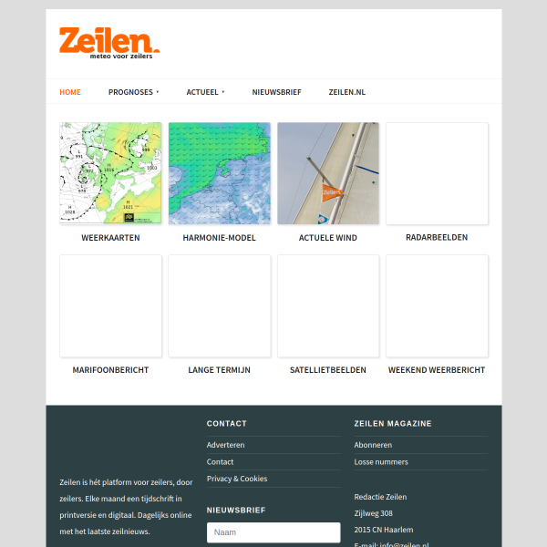 Meteo weerberichten voor zeilers | Zeilen Meteo