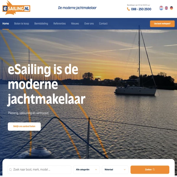 eSailing. Boot kopen of verkopen? eSailing is uw moderne jachtmakelaar!